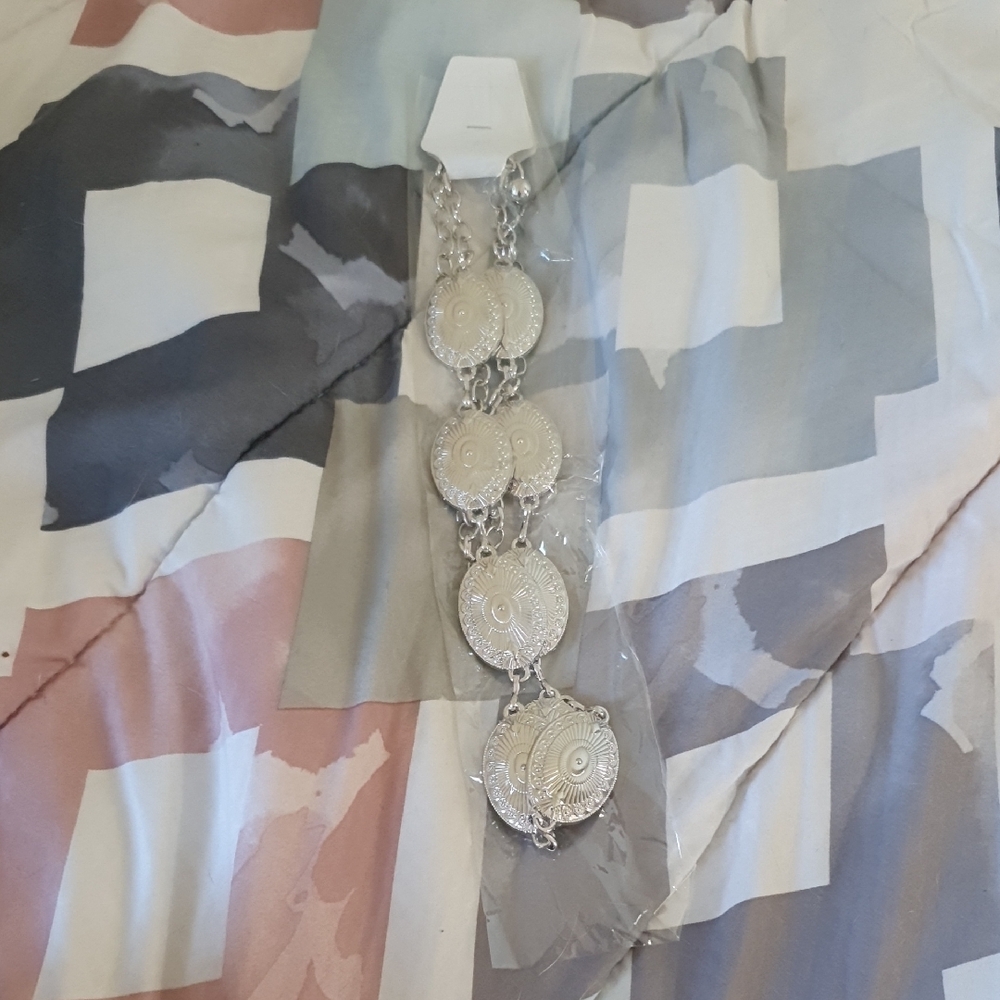 Elegant Silver Boho Chic Belt